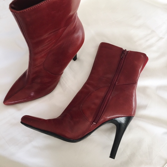 Nine West Shoes - Nine West Point Toe Boots - Wine
